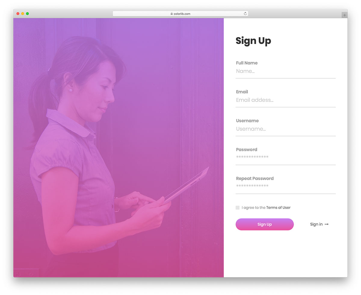 bootstrap registration forms