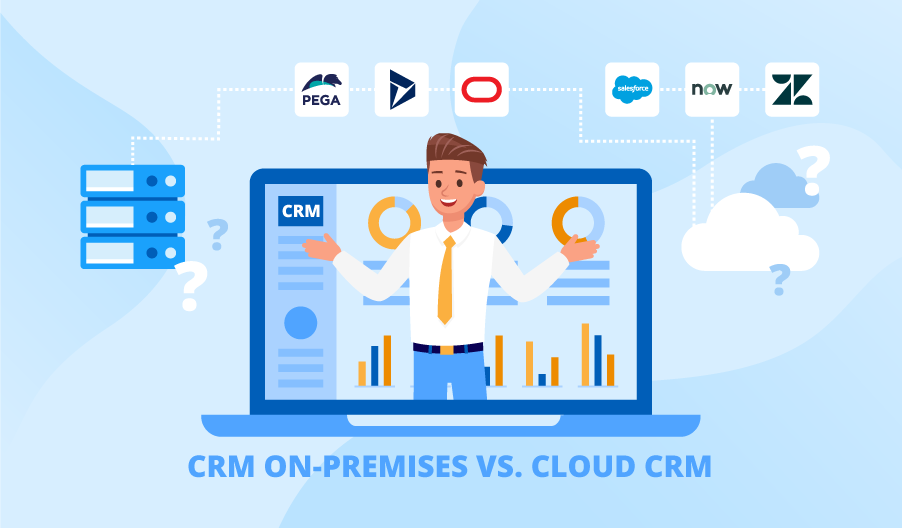 Comparison of on-premises and cloud CRM